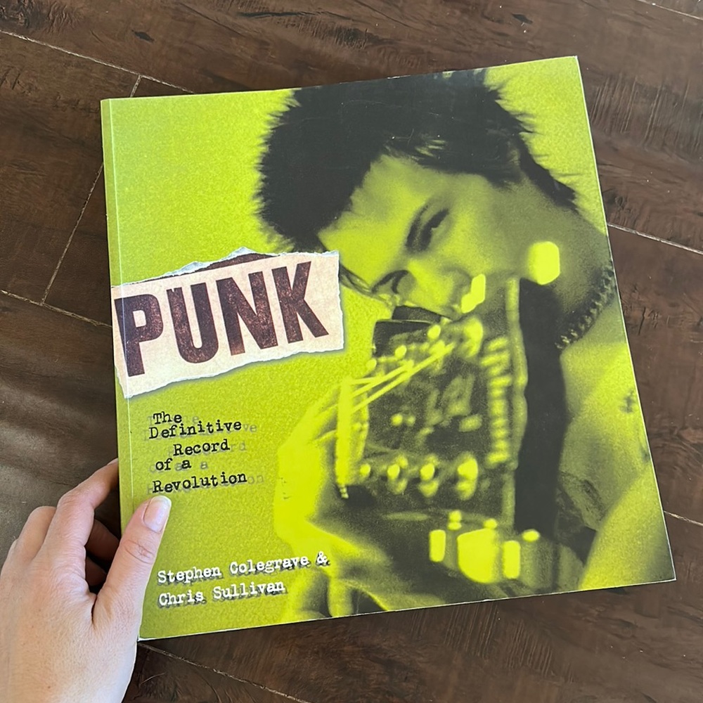 Large PUNK Coffee Table Book by Stephen Colegrave & Chris Sullivan 11.5” x 12”